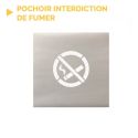 Photo : Pochoir interdiction de fumer 200 x 200 mm