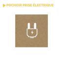 Photo : Pochoir Prise de courant électrique PVC souple 0.2 mm