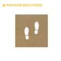 Photo : Pochoir Empreinte de Pas PVC souple 0.2 mm