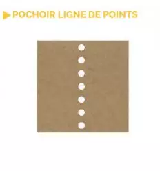pochoir LIGNE EN POINTS