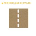 Photo : Pochoir de traits arrondis PVC souple 0.2 mm