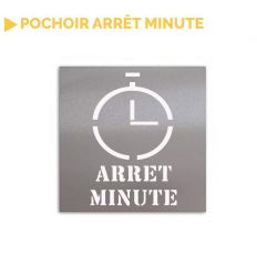pochoir arrêt minute