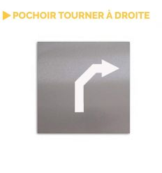 Pochoir flèche tourner à droite