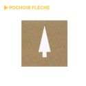 Photo : Pochoir flèche droite de parking PVC souple 0.2 mm