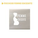 Photo : Pochoir femme enceinte