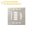 Photo : Kit de pochoir : je trace ma route pour enfant