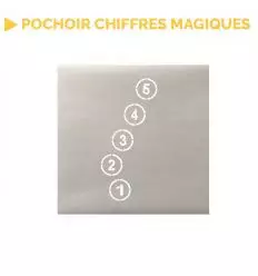 Lot pochoir de chiffres magiques 0 à 20