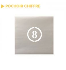 Pochoir chiffre magique 8