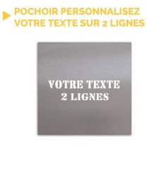 Pochoir "votre texte" deux lignes