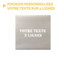 Photo : Pochoir "votre texte" deux lignes PVC souple 0.2 mm - 150 mm