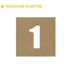 Pochoir chiffre vendu à l'unité (0 à 9)