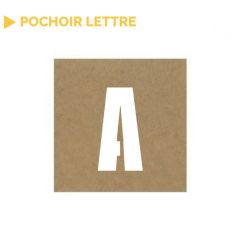 Pochoir lettre de l'alphabet vendu à l'unité