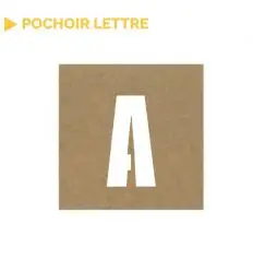 Pochoir lettre de l'alphabet vendu à l'unité