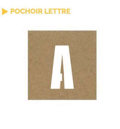 Pochoir lettre à l'unité en bois
