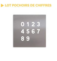 Lot Pochoirs de chiffres
