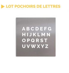 Lot Pochoirs de LETTRES