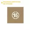 Pochoir vitesse 15 km/h rond en bois