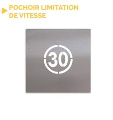 Pochoir limitation de vitesse rond 30km/h en PVC