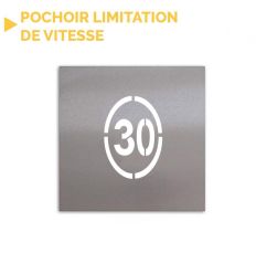 Pochoir limitation de vitesse ovale 30km/h