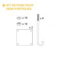 Photo : Kit de pose pour demi portique De 2,5 à 3,5 mètres - De 3,5 à 6 mètres