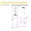 Kit de fixation de panneau pour portique