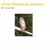 Kit de fixation de panneau pour portique