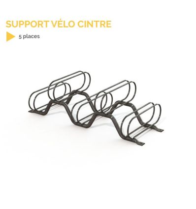 Support vélo cintré 5 places