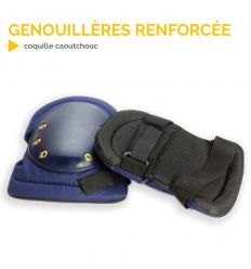 Genouillères renforcées coquille caoutchouc Mysignalisation.com