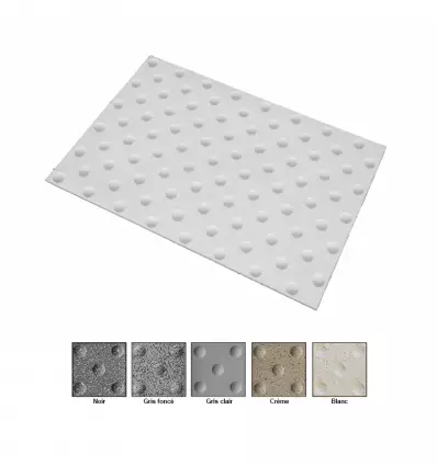 Dalle podotactile méthacrylate granitée extérieure à coller ou adhésive
