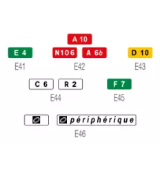 Cartouche de Signalisation Routière en Aluminium