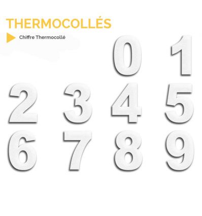 Chiffres thermocollés (de 0 à 9)