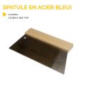 Photo : Spatule en acier bleui crantée 250 mm - 4 mm