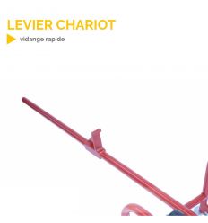 Levier chariot - vidange rapide