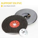 Support en PVC pour disques abrasifs