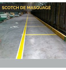 Ruban adhésif de marquage au sol application intérieur