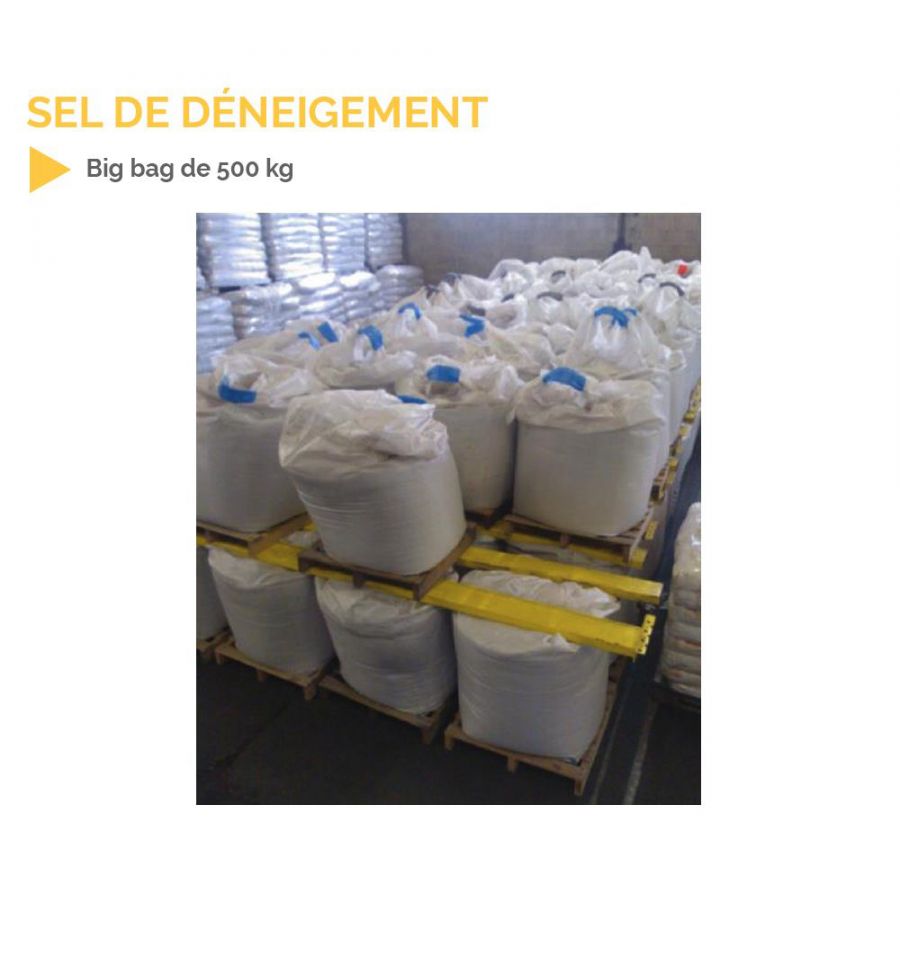 Big Bag 600kg de Sel de déneigement NORME NF-P 98180