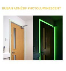 Ruban adhésif photoluminescent marqueur de direction