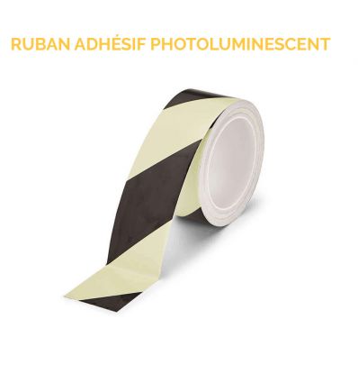 Ruban adhésif photoluminescent marqueur de direction