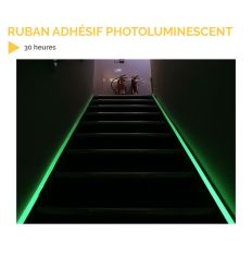 Ruban adhésif photoluminescent non piétinable