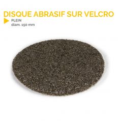Disque abrasif sur Velcro PLEIN diam. 150 mm Mysignalisation.com