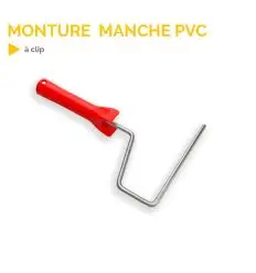 Monture manche PVC à clip
