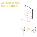 Articulation caoutchouc + boulonnerie Mysignalisation.com