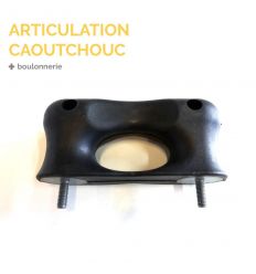 Articulation caoutchouc + boulonnerie Mysignalisation.com