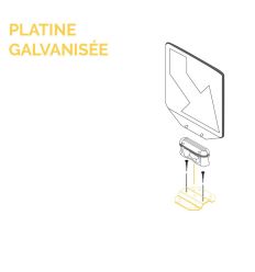 platine galva+ boulonnerie Mysignalisation.com