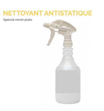 Nettoyant antistatique pour miroirs plats pour sanitaire - Flacon de 1 litre Mysignalisation.com