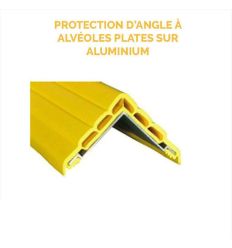 Protection d'angle à alvéoles plates sur aluminium