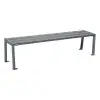 Banquette acier extérieure gris 9007