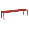 Banquette acier extérieure rouge 3004