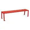 Banquette acier extérieure rouge 3020