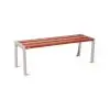 Banquette extérieure 1200 acajou gris soie